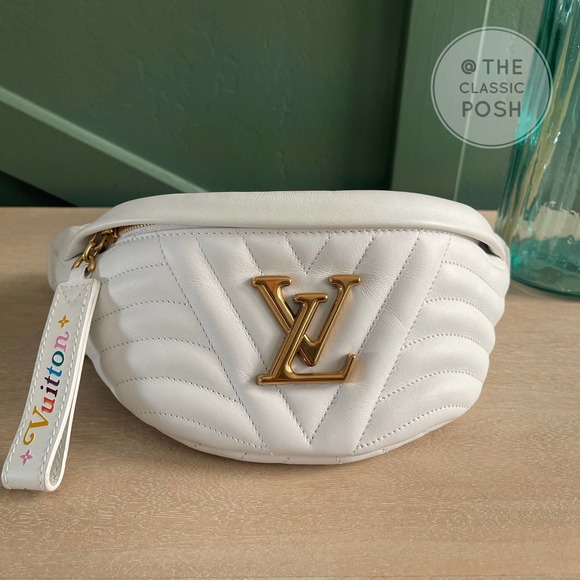 ❌SOLD❌Used Louis Vuitton New Wave Bumbag Belt Bag White MI1119 - Picture 2 of 14
